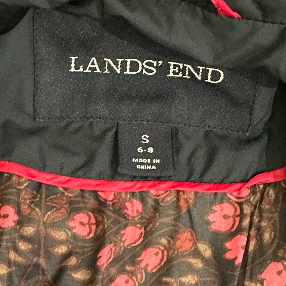 Land’s’ End Quilted Primaloft Parka in Blue Size Small - Picture 7 of 16